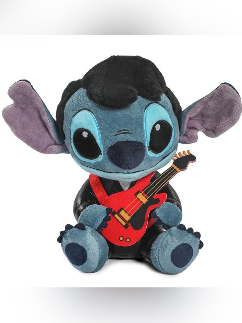 Disney Lilo & Stitch Collectible Black Jumpsuit Elvis Stitch 8” Stuffed Plush